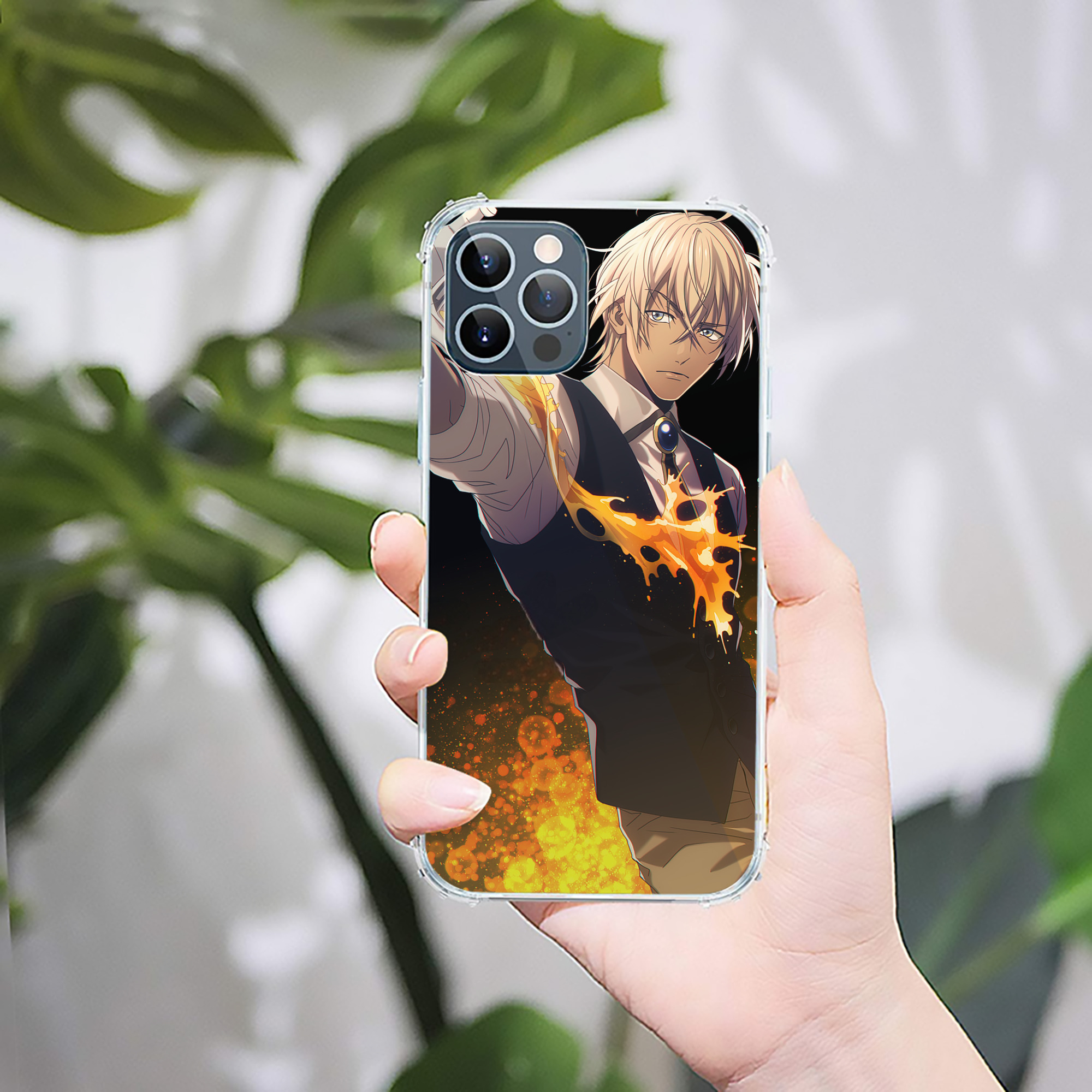 （画像用） 名探偵コナン Detective Conan 【iPhone 12シリーズ対応】透明スマホケース（クリアソフトケース）